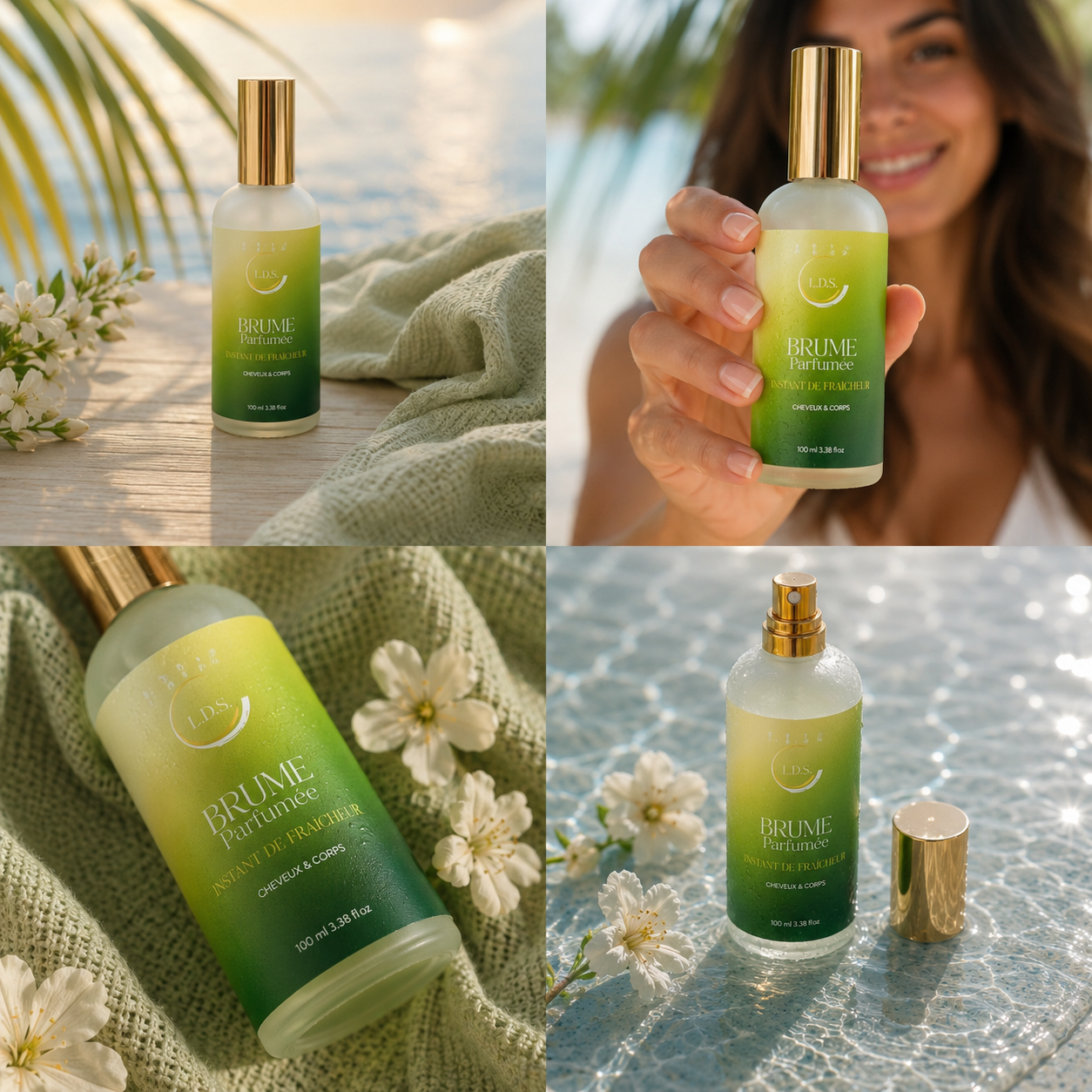 INSTANT DE FRAÎCHEUR - Citron, Melon & Concombre- BRUME POUR CORPS ET CHEVEUX - 100 ml