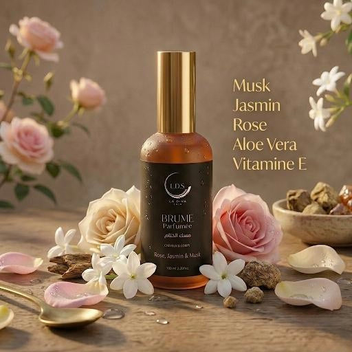Misk Al Khitam - Musk,Jasmin & Rose -BRUME POUR CORPS ET CHEVEUX - 100 ml - HOMME & Femme