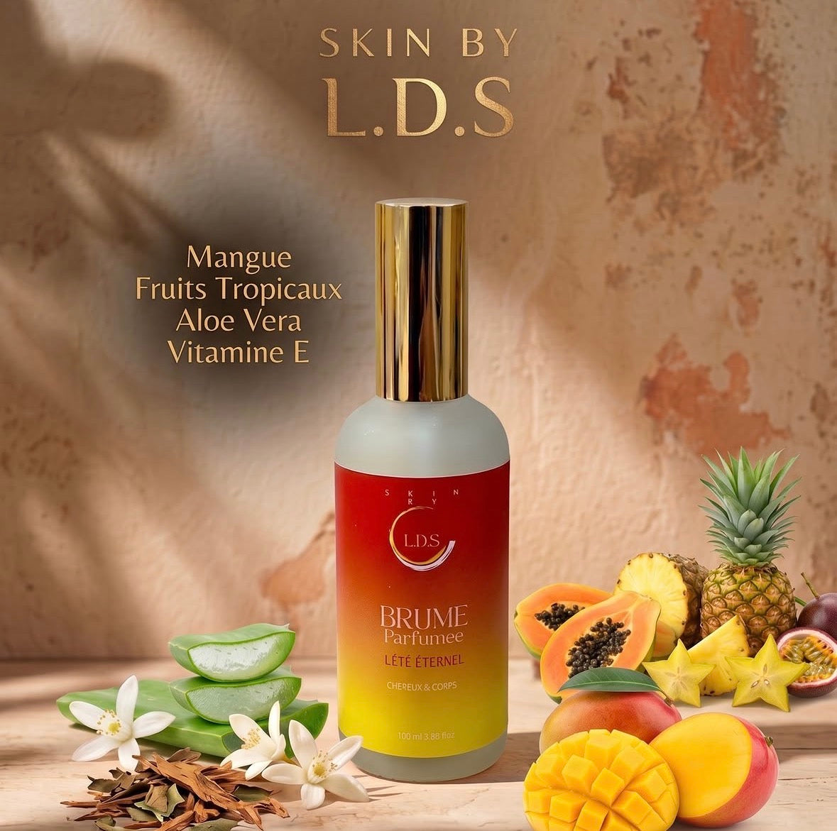L’ÉTÉ ÉTERNEL - Mangue & Fruits Tropicaux - BRUME POUR CORPS ET CHEVEUX - 100 ml